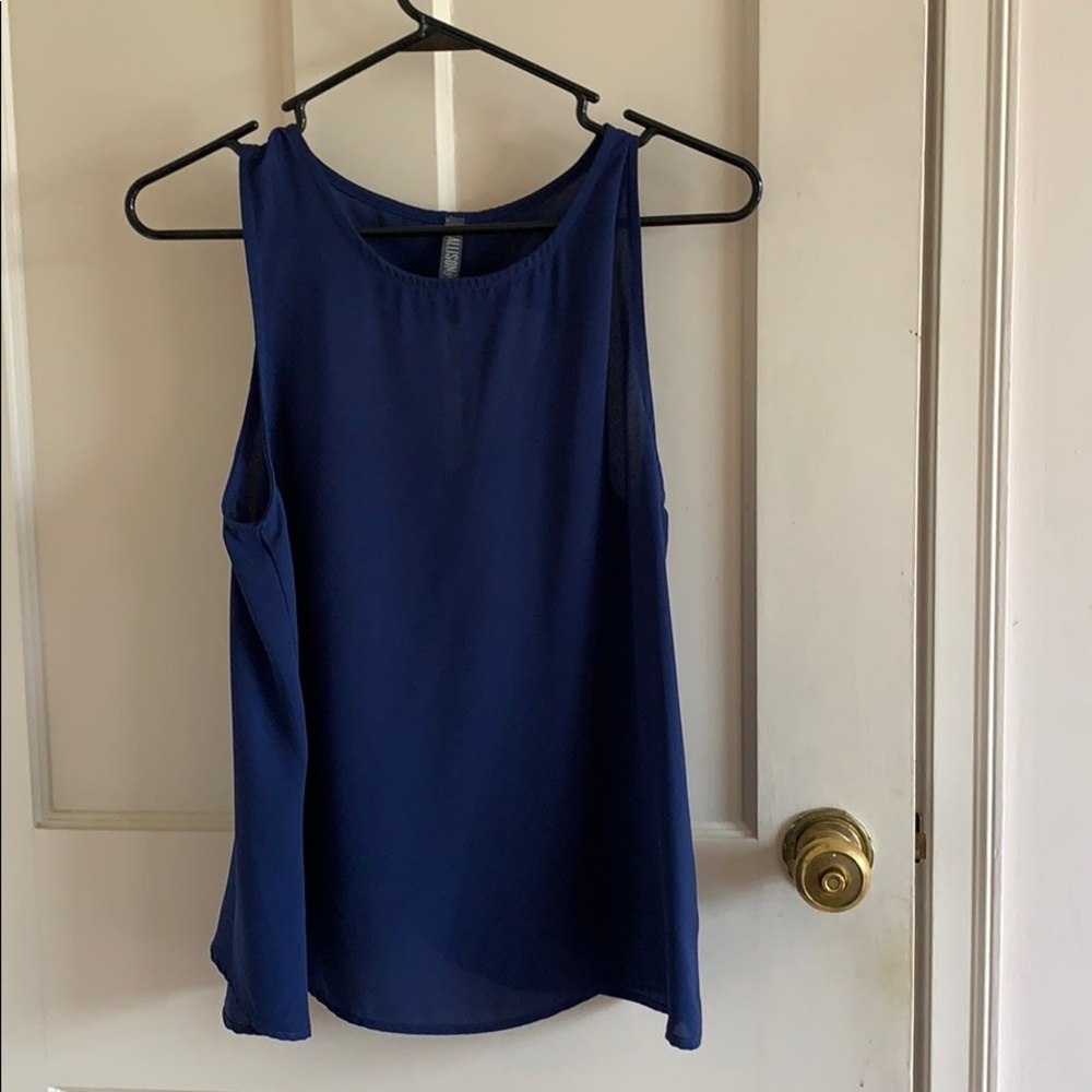 Allison joy tank- medium - navy